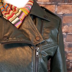 LAST CHANCE! CLOSET CLOSING! J.O.A Los Angeles vegan leather moto jacket NWT